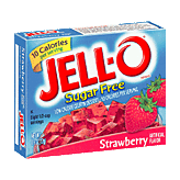 Jell-o Gelatin Dessert Sugar Free Strawberry Low Calorie Left Picture